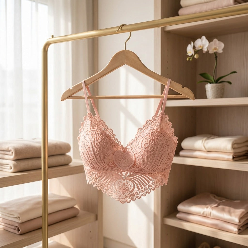 Elegant Floral Lace Bralette For Women ( Set of 2 )