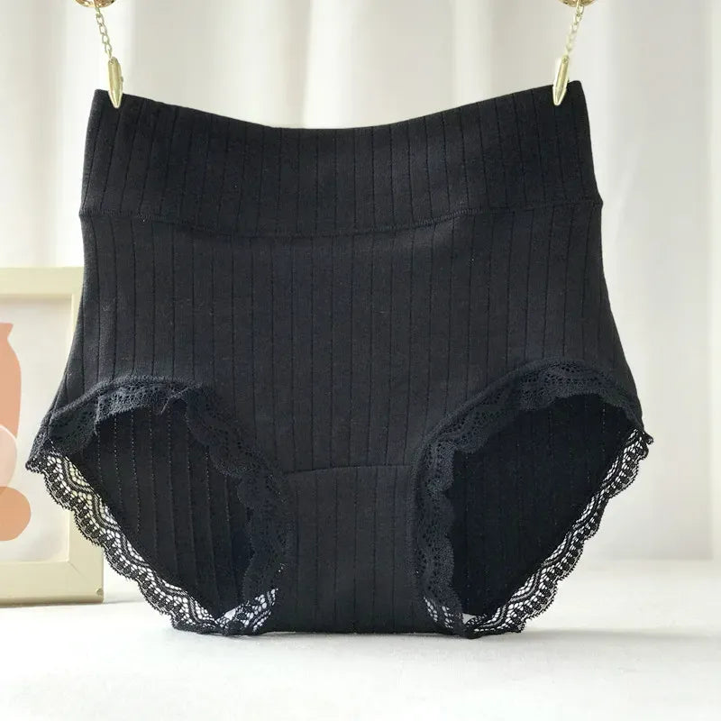 Premium Ribbed Lace Comfort Panty ( Set of 3 )