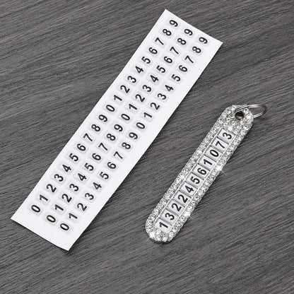 Smart Number Car Key Holder Chain