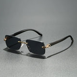 Leopard Wood Texture Summer Sunglasses