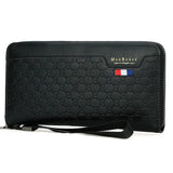 Men's Fashionable Zipper Wallet with Handheld Design