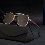 Anti-Glare Square Metal Driving Glasses