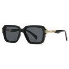 Retro Double Beam Square Frame Sunglasses
