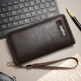 Long Zipper Men's Clutch Wallet