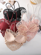 Elegant Floral Lace Bralette For Women ( Set of 2 )