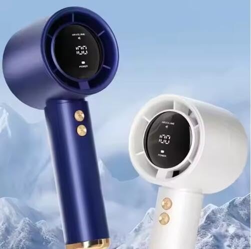 Compact Digital Display Turbo Cooling Hand Fan