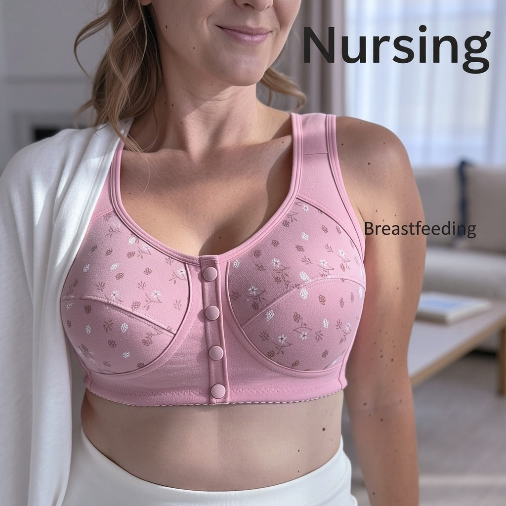 Floral Cotton Comfort Bra ( 1 Pcs )