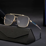 Anti-Glare Square Metal Driving Glasses