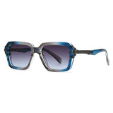 Retro Double Beam Square Frame Sunglasses