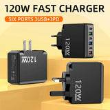 120W Multi-Port Fast Charging Adapter