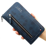 European-Style Zipper Wallet with Multi-Card Slots