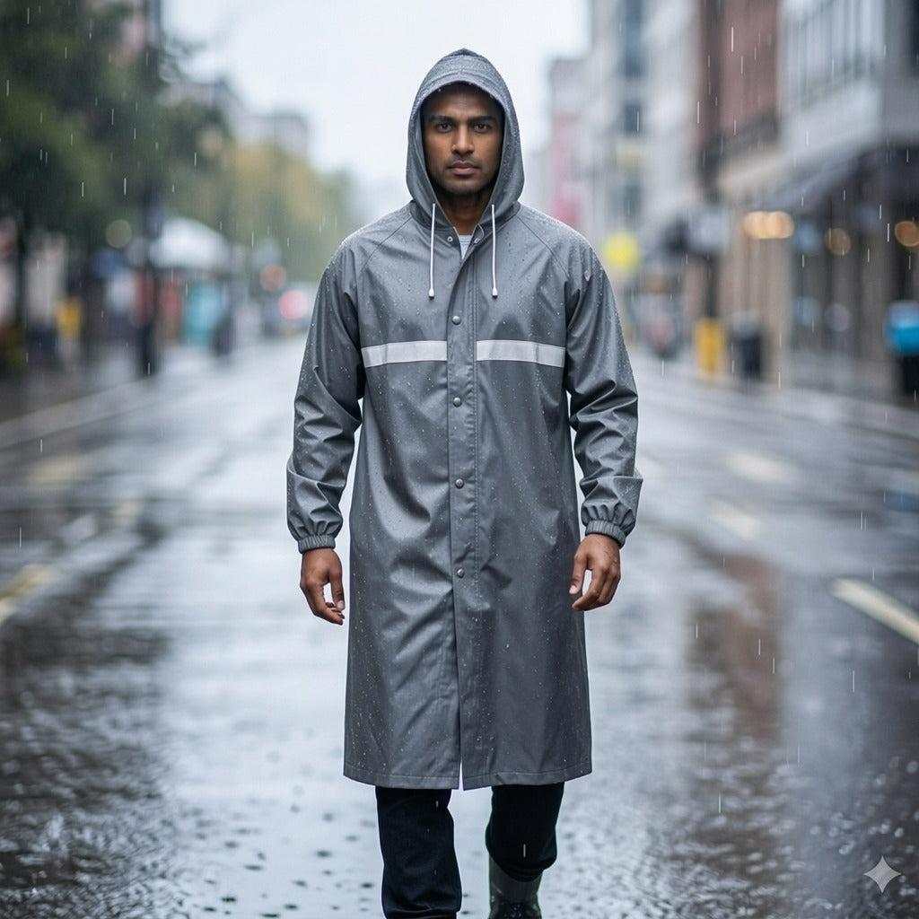 Long Fit Premium  Rubber Raincoat
