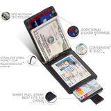 Solid Color Sleek Leather Card Holder