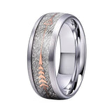 Titanium Steel Fishbone Arrow Finger Ring