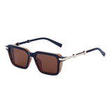 Retro INS Style Steampunk Square Sunglasses