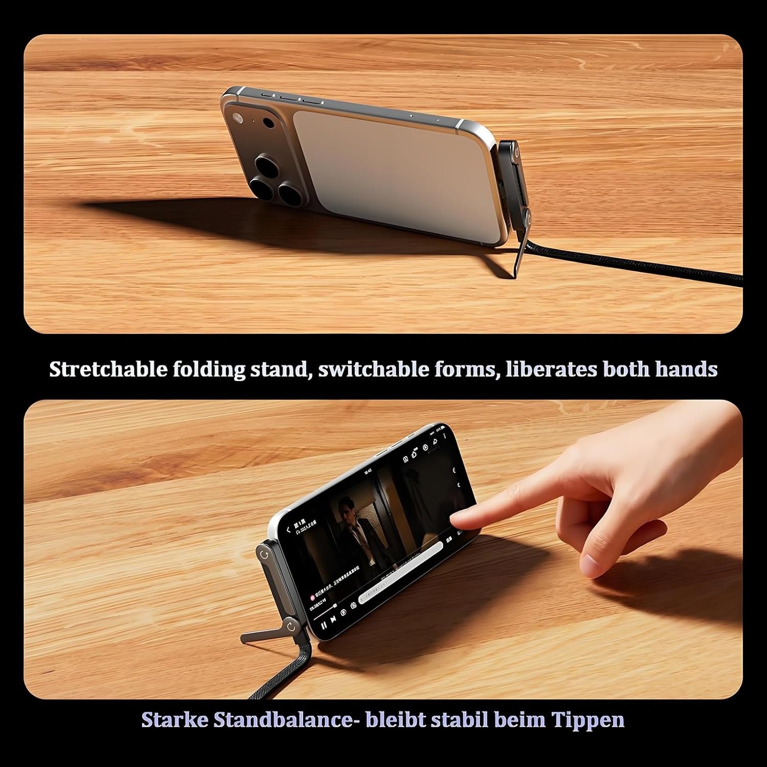 240W Fast Charging Cable with Invisible Stand