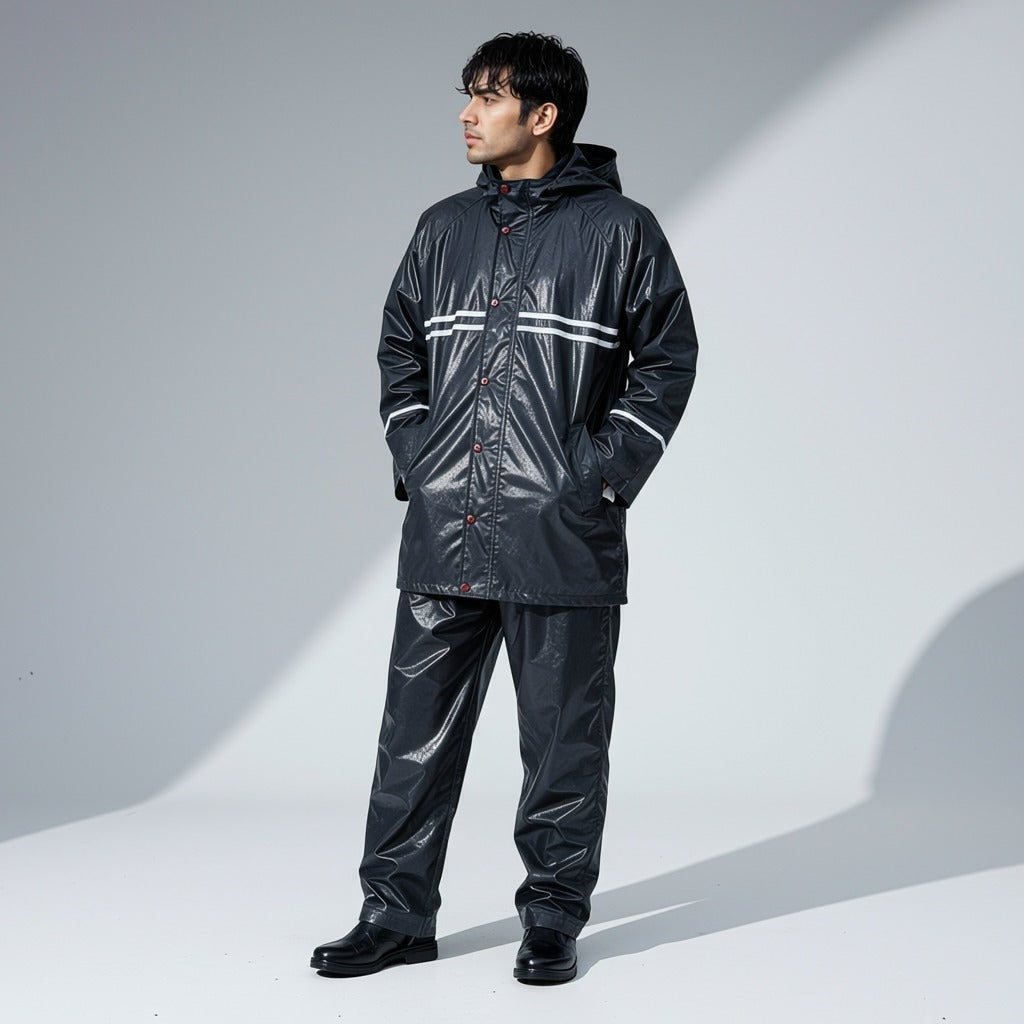 Windproof Full Coverage Raincoat Set (XXL)