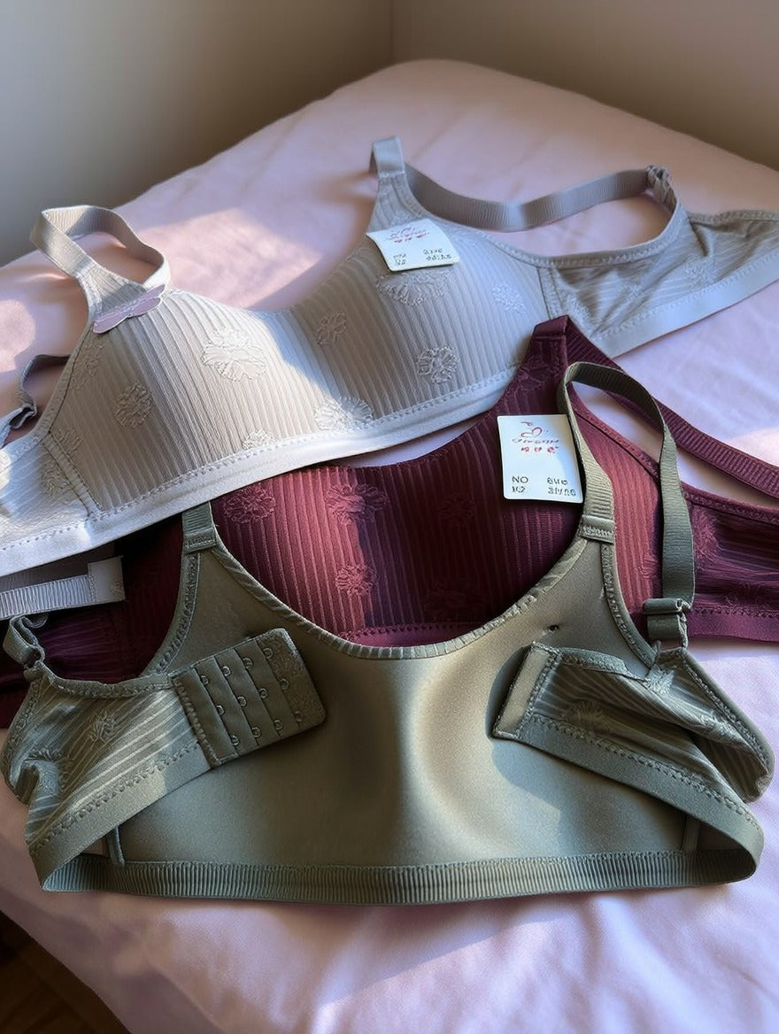 Luxury Floral Comfort Bra ( Set of 3 )