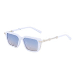 Retro INS Style Steampunk Square Sunglasses