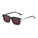 Retro INS Style Steampunk Square Sunglasses