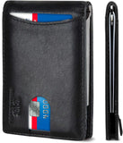 Solid Color Sleek Leather Card Holder