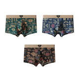 Printed Mid-Waist Underwear(set of 04)