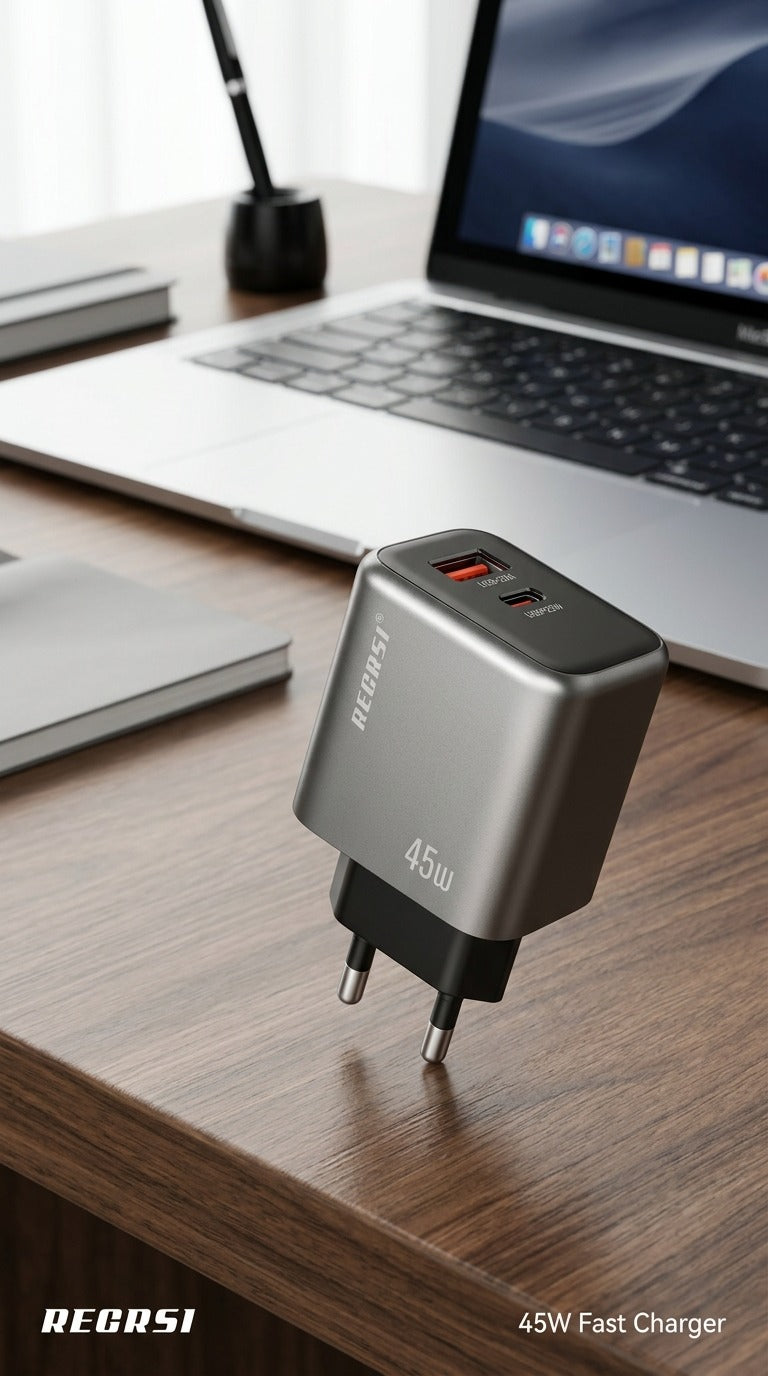 45W Ultra Fast Charging Adapter & Cable