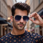 Sporty Edge Punk Style UV Glasses