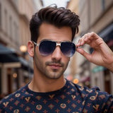 Sporty Edge Punk Style UV Glasses