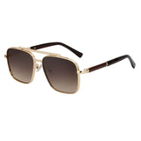 Anti-Glare Square Metal Driving Glasses