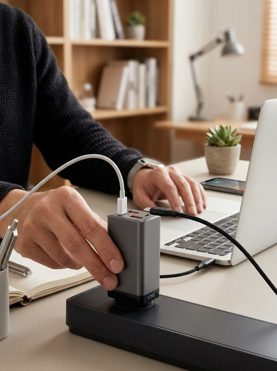 100W Super Fast Charging Multi-Port Adapter & Cable