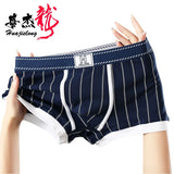 New Striped Cotton Boxer Briefs( Set of 03)