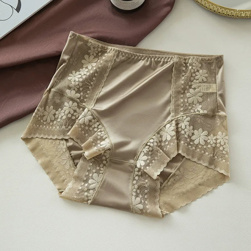Women’s Skin-Friendly Mulberry Silk Hip-Lift Panties ( Set  Of 03)