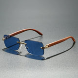 Leopard Wood Texture Summer Sunglasses