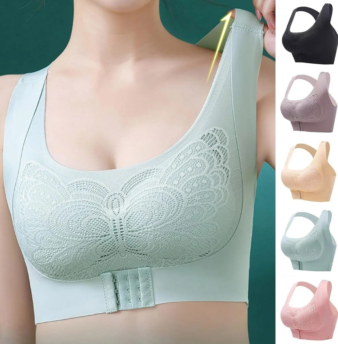 Ultra Soft Seamless Butterfly Support Bra ( Set of 03 )