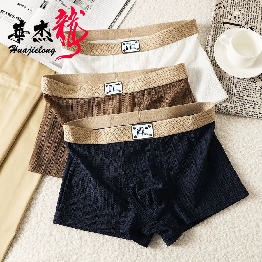 Men's Soft Stretch Breathable Men's Boxers (Set Of 3)