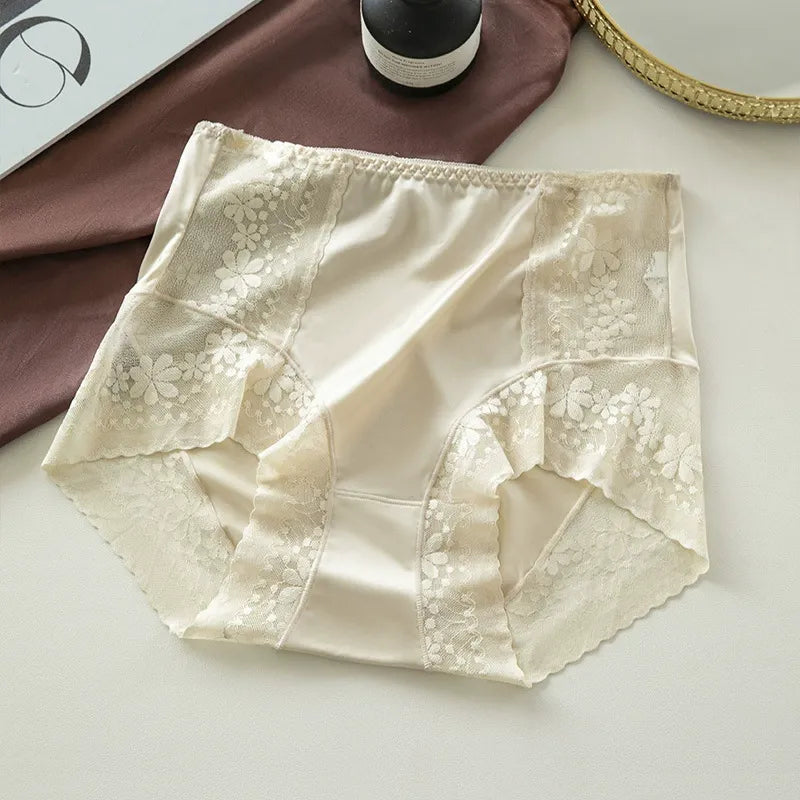 Women’s Skin-Friendly Mulberry Silk Hip-Lift Panties ( Set  Of 03)