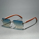 Leopard Wood Texture Summer Sunglasses