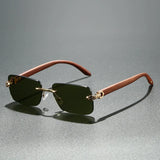 Leopard Wood Texture Summer Sunglasses