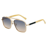 Anti-Glare Square Metal Driving Glasses