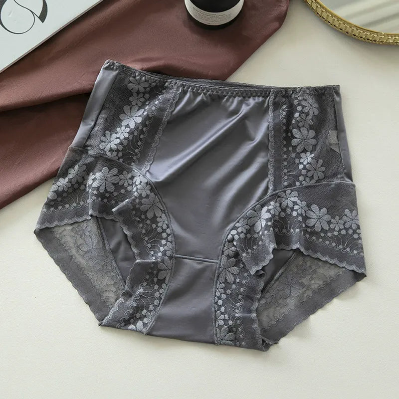Women’s Skin-Friendly Mulberry Silk Hip-Lift Panties ( Set  Of 03)