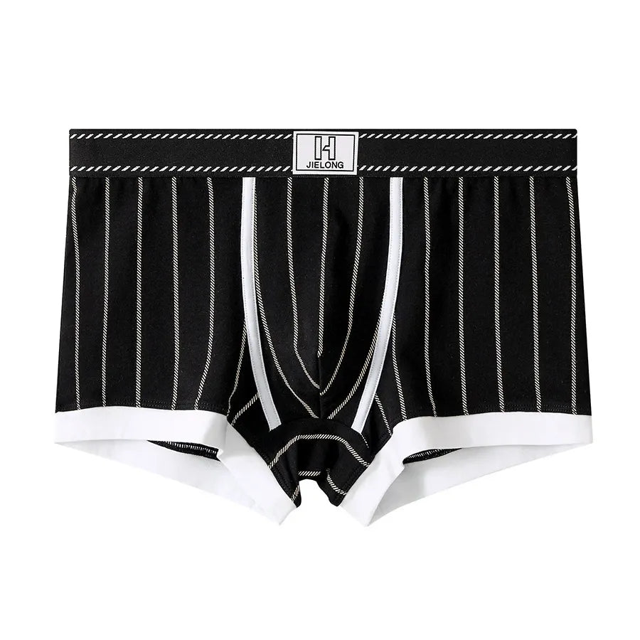 New Striped Cotton Boxer Briefs( Set of 03)