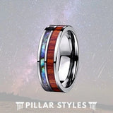 Mens Wood Grain Fashion Ring