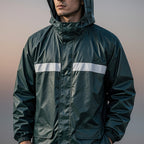 Premium Rubber Waterproof Rain Suit (XXL)
