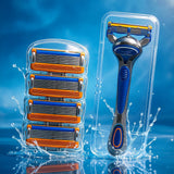 Travel Friendly Five Layer Blade Grip Shaving Razor