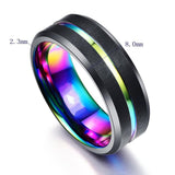 Multicolor Titanium Steel Finger Ring