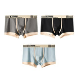 Breathable Ice Silk solid Color Men's Underwear (Set of 4)