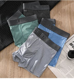 Men's Breathable Striped Premium Boxer ( Set Of 03 )