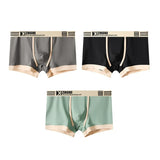 Breathable Ice Silk solid Color Men's Underwear (Set of 4)