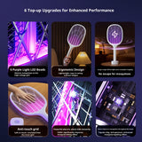 High Quality Automatic Light Attracting Mosquito Killer Racket